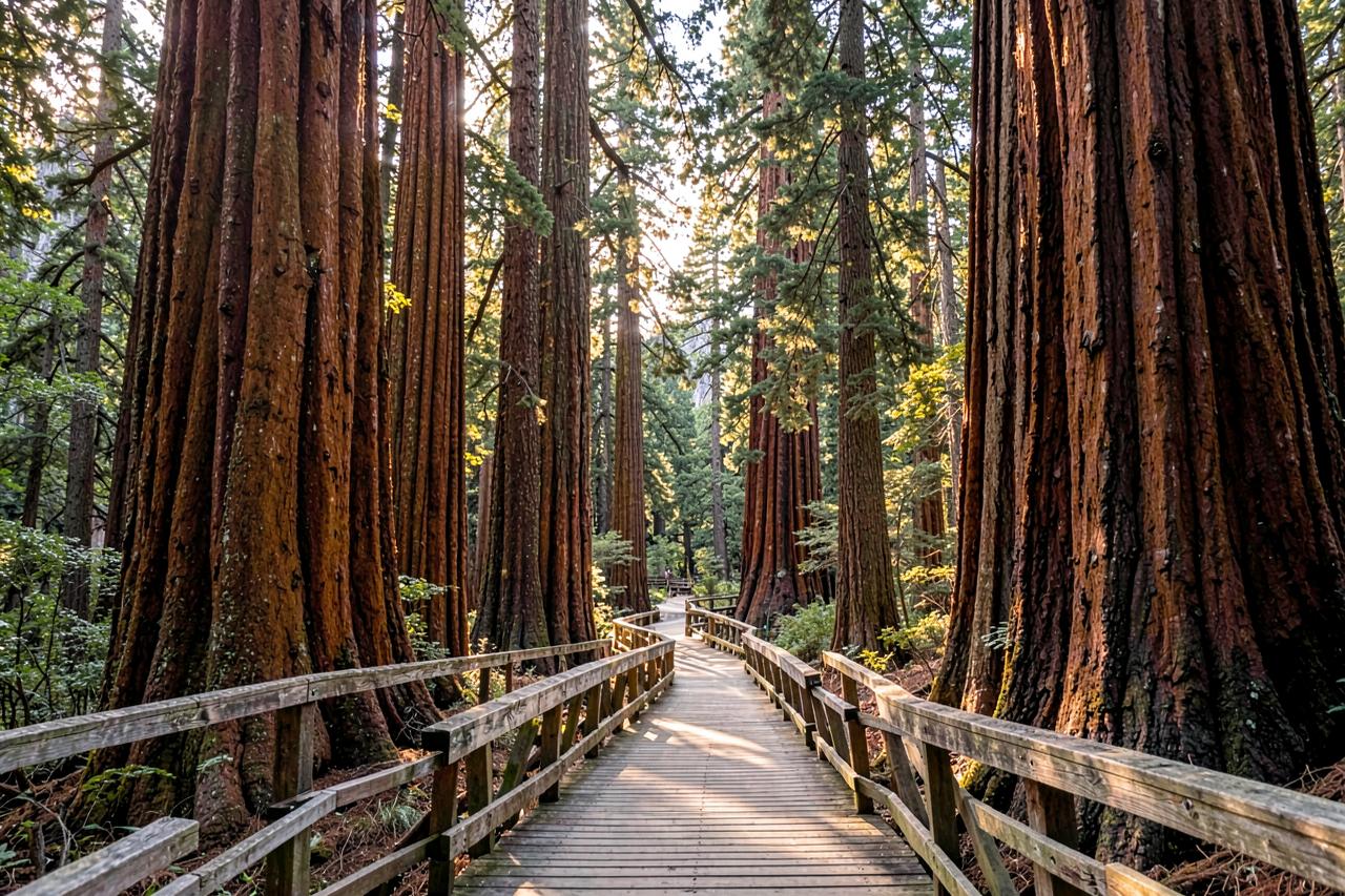 Mariposa Grove, Yosemite: the famous one, and the busiest