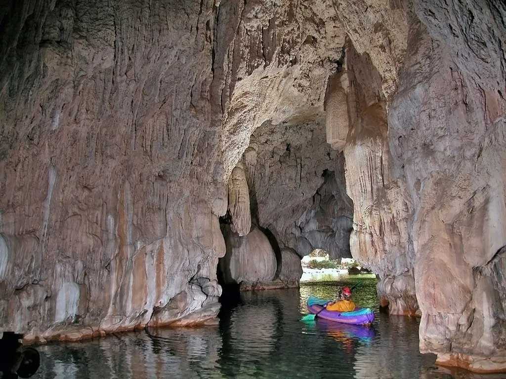 Inside the caverns