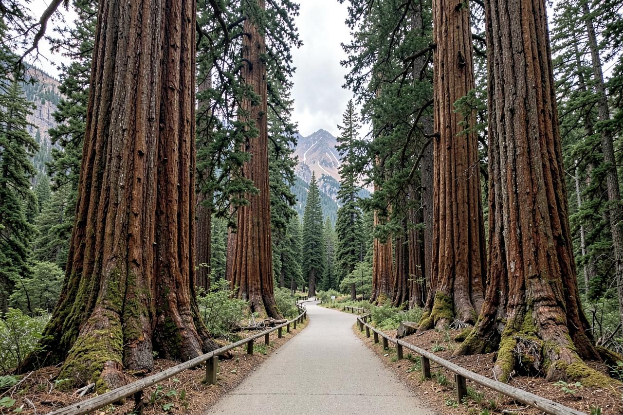 Mountain Home, Balch Park and the Trail of 100 Giants